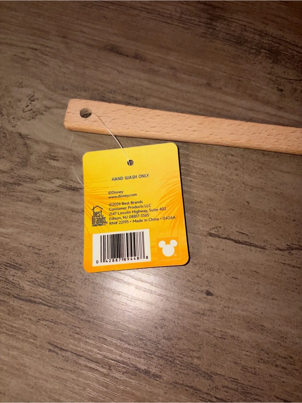 🏝️🎉 Disney Stitch Silicone Spatula Wooden Handle Kitchen Utensil NWT Blue